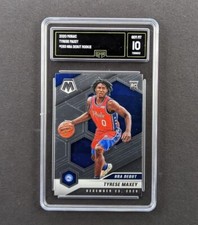 Tyrese Maxey 2020-21 Panini Mosaic Basketball NBA Debut RC #263 76ers GMA 10