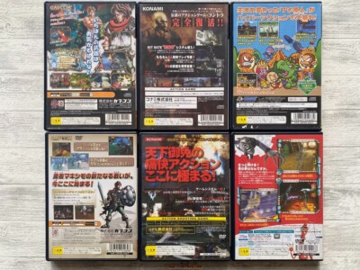 SONY PS2 Maximo & Shin & Neo Contra & PC Genjin & Robots set from