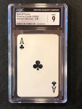 Marilyn Monroe 1956 NMMM Ace of Clubs CGC 9 M...