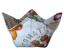 Reversible Microwavable Soup Bowl Cozy / Pot Holder/ Hot Pad
