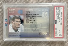 2017 Prestige Football MITCH TRUBISKY Rookie Card PASSPORT PSA 10 BEARS STEELERS