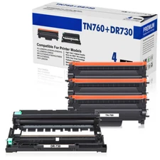 TN760 Toner DR730 Drum Compatible With Brother MFC-L2710DW DCP-L2550DW Lot
