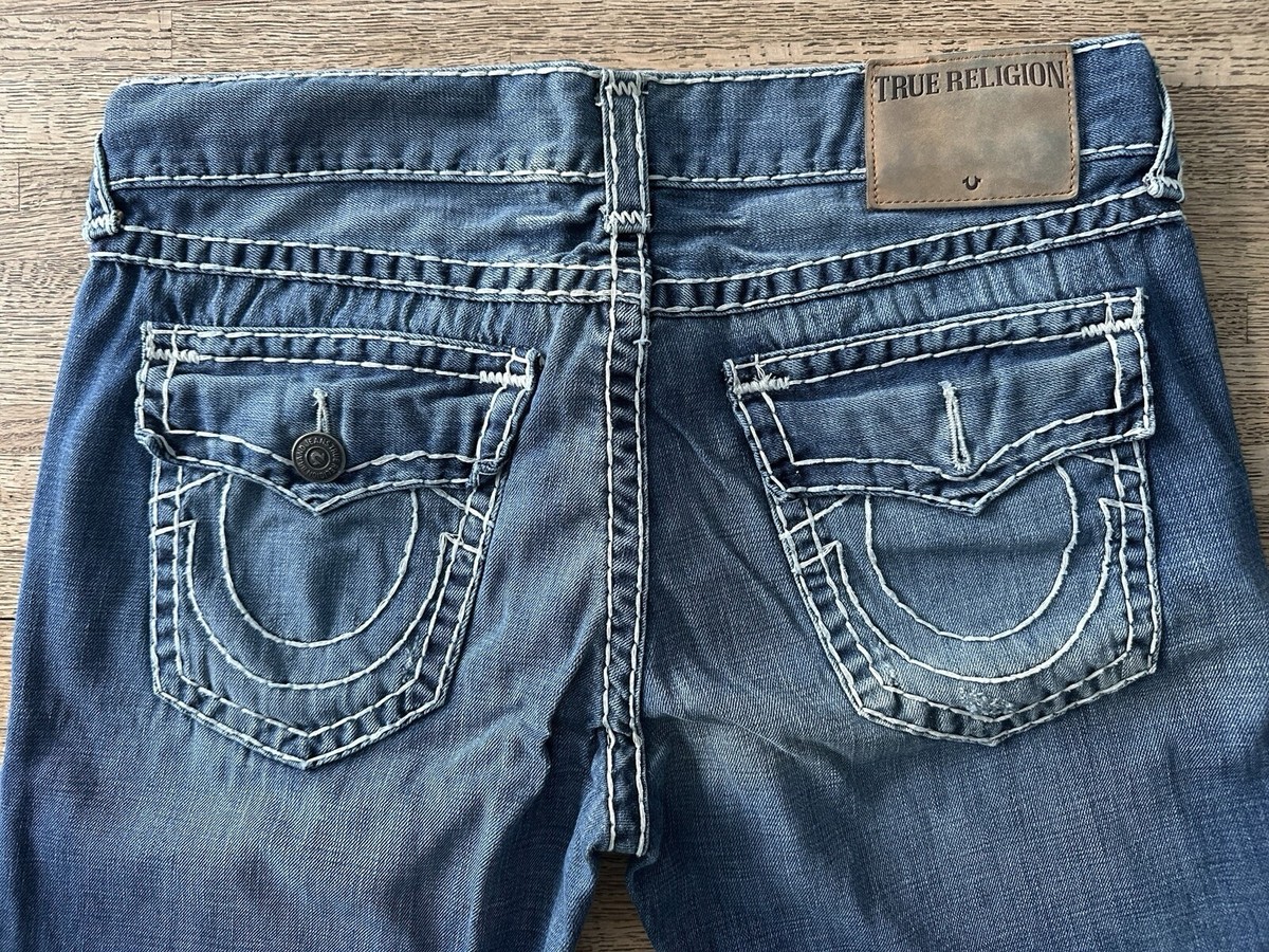 TRUE RELIGION Ricky ストレート　36 True Religion Men's Ricky Super T Relaxed Straight Jeans Size 36