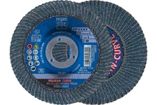 PFERD POLIFAN®-Curve Radial Type Flap Disc - 5" x 7/8", 40 Grit Zirconia,... 