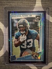 2025 Panini Donruss Optic - Rated Rookie Bhayshul Tuten #272 Purple Shock Prizm