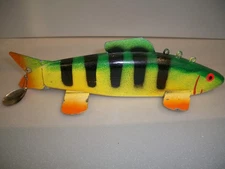 Duey’s Decoys DUEY JOHNSTON MINNESOTA ICE SPEARING FISHING WOODEN 10 1/2" LURE