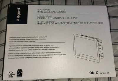 Legrand On-Q 9-inch Dual-Purpose In-Wall Enclosure ENP0900-NA