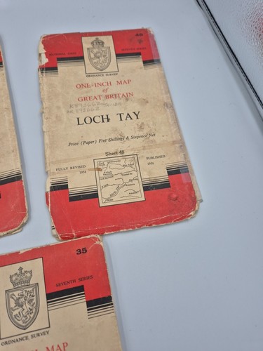 Ordnance Survey One Inch Maps, 1960s, job lot of 5 Of Scotland Inverness Loch - Zdjęcie 5 z 6