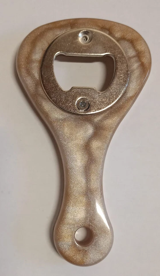 Apribottiglie in resina artigianale handmade moderno regalo originale bar casa - Immagine 2 di 4