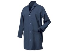 Worklon 431-L - Lab Coat, 41' OAL, Knee Length, Unisex, Navy, Large, 431 Series