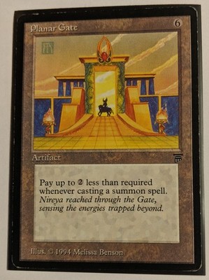 MTG English Magic Card Light Play PLANAR GATE from LEGENDS Reserved List