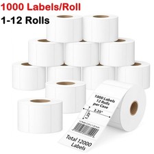 2.25"x1.25" Direct Thermal Labels Barcode SKU 1000/Roll for Zebra Rollo US Stock