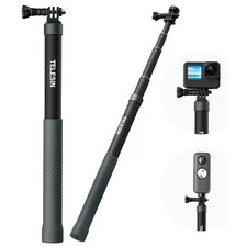 120cm/47.2in Carbon Fiber One Pole Invisible Selfie Stick for GoPro Insta360 DJI
