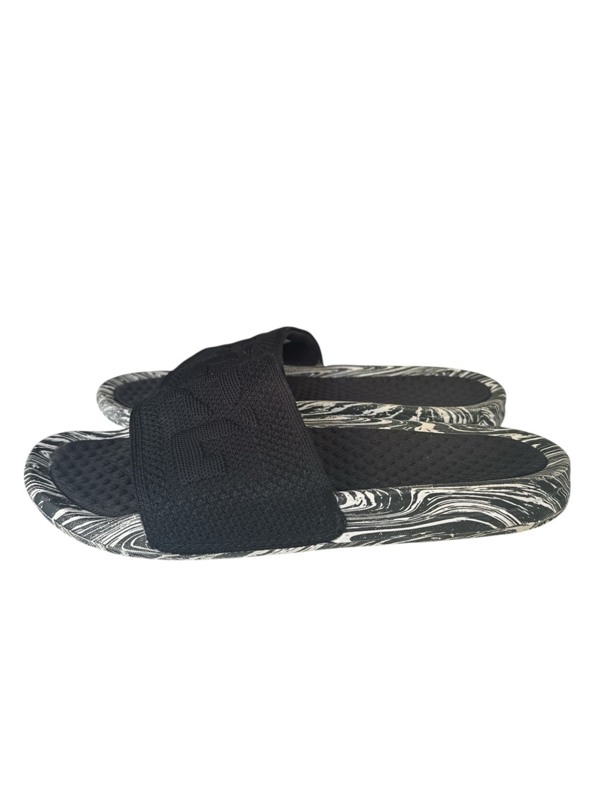 APL BL Techloom taglia 9 euro 40 sandali slide neri con bianco 0821XC