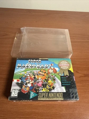Sealed Super Mario Kart SNES Super Nintendo Authentic Player Choice Hang Tab H