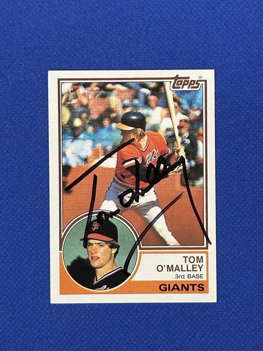 1983 Topps Tom O'Malley autograph #663 Signed San Francisco Giants