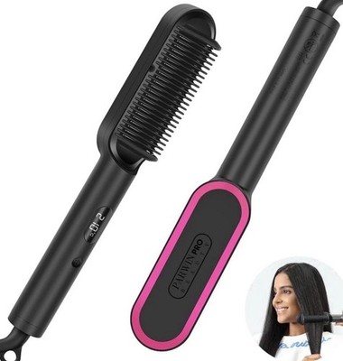 Haarglätter Heißbürste Beheizter 3D Kamm für Volumen & Glätten 230C