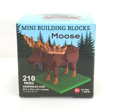 Mini Building Blocks Moose 210 Pieces Toy Puzzle Figure Kids Age 7+ New & Sealed