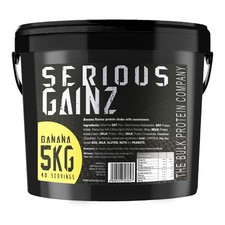 The Bulk Protein Company - Serious Gainz - Mass Gainer 5kg, Banane 