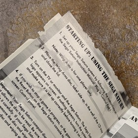 Wing Arms Manual - Sega Saturn **SEE DESC**