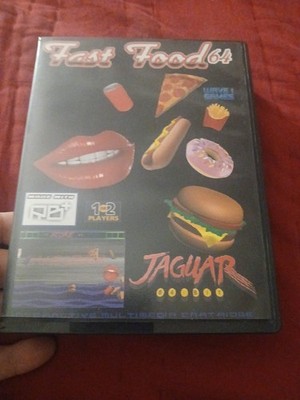 Atari Jaguar Game FAST FOOD 64 Wave 1 Games Cib Cartridge  Authentic 