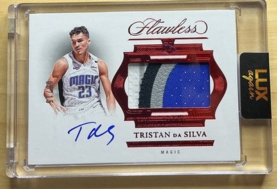  2024-25 Flawless Tristan Da Silva Horizontal Ruby Patch Auto RC RPA Rookie /15
