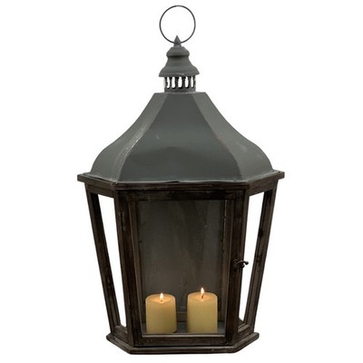 French Country Style Wall Lantern with Natural Weathered Finish