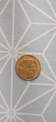 10 FRANCS 1907 - OR - COQ - MARIANNE - 3 363 875 EX - 3,24G - Photo 1/2