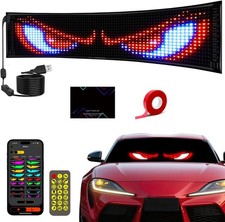 15"x4" LED Eyes for Car Windshield, 50 Devil Eye Patterns to Captivate