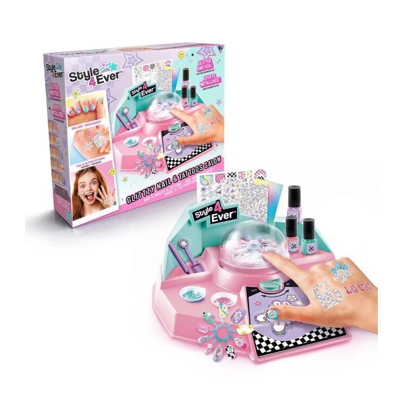 Glittzy Bar à ongles Canal Toys pour animer une fête d'anniversaire d'enfants créatifs
