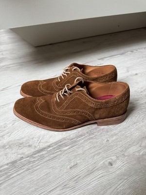 Loake Exclusive For Jasper Conran Men's Brown Suede Leather Brogues UK Size 7 F