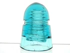 BLAZING BLUE POINTED DOME VARIANT STAR STAR Glass Telephone Beehive Insulator