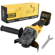 Cordless 4-1/2" Power Angle Grinder for Dewalt 20V Battery Brushless 9000 RPM