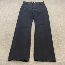 Vintage Levis Jeans Black 501 Straight Button Fly 2000's Mens Size 30 Fits 29x32
