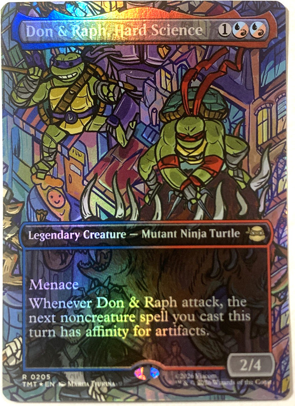 MTG Don & Raph, Hard Science (Borderless Foil) Teenage Mutant Ninja Turtles 205
