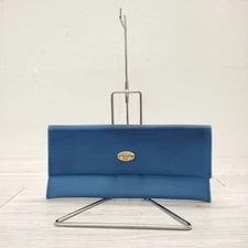 Ital Copri PVC clutch bag made in Italy Clutch bag blue 4-0903G◎