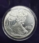 Walking Liberty One Troy Ounce .999 Fine Silver Round