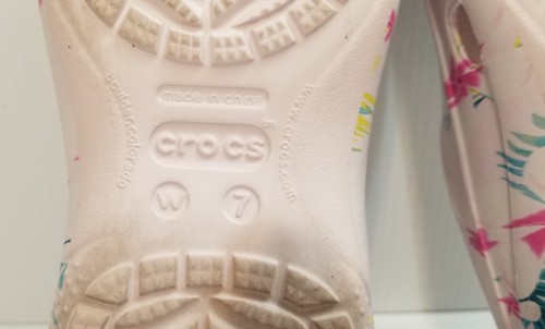 Crocs Freesail Clogs Womens Size 7 Tropical Floral Slip On Sandals Shoes 205634 - Picture 13 of 14