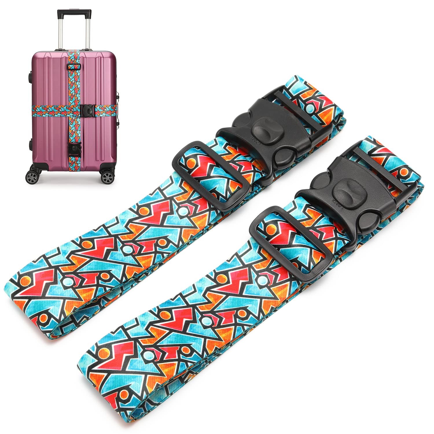 Sangle de bagage antivol ajustable pour éviter l'ouverture accidentelle de votre valise