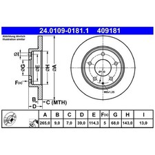 2x Bremsscheibe hinten für Mazda 3 BM BP CX-3 DK | 26244567