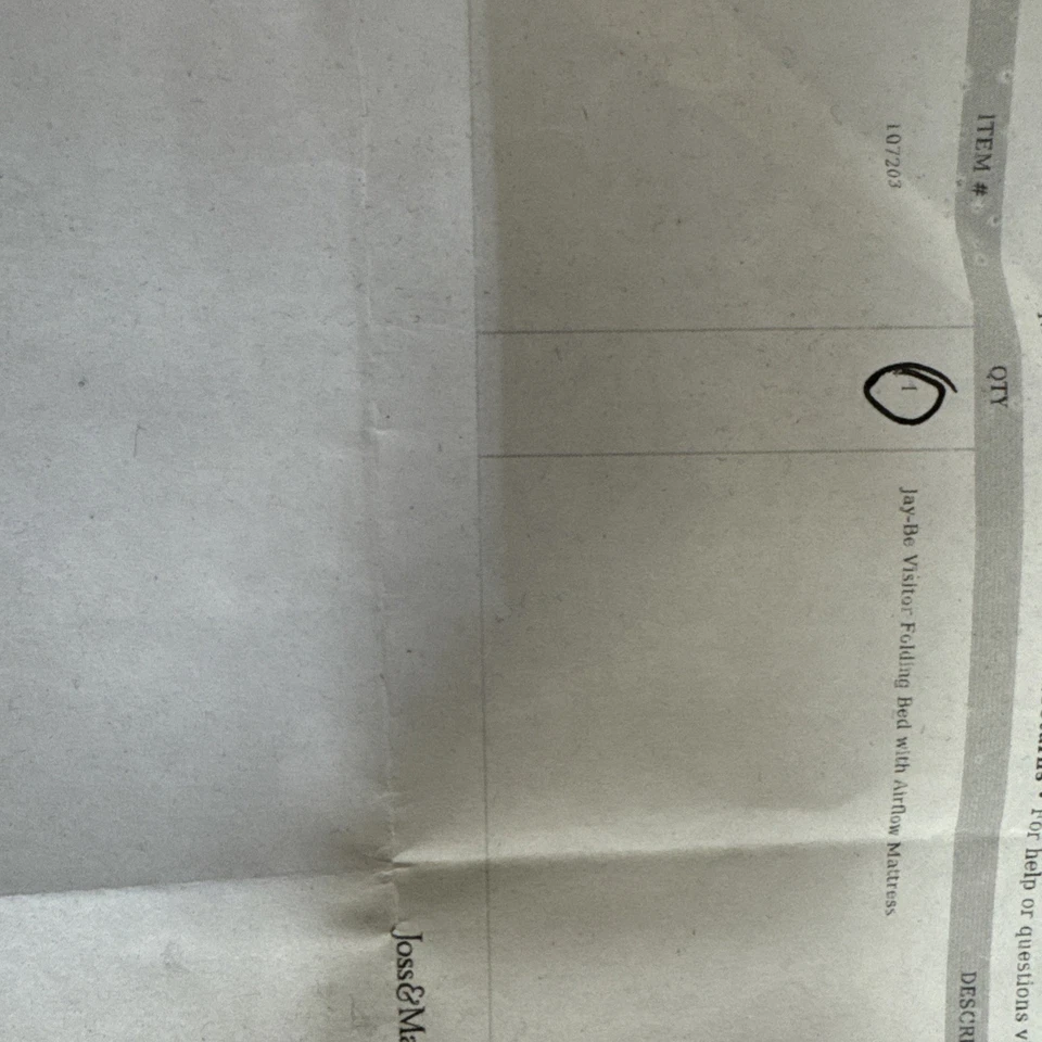 Cama Plegable Jay-Be Visitor con Colchón de Flujo de Aire - Gran Tamaño Foto 3 de 3