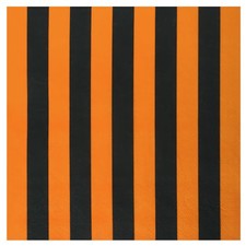 100 Pcs Halloween Black Orange Striped Paper 6.5 x 6.5inch,