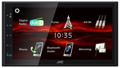 JVC KW-M180DBT Doppel-DIN MP3-Autoradio Touchscreen DAB Bluetooth USB iPod