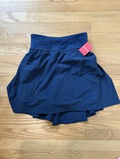 SPANX Women s XS NWT Midnight Navy Get Moving Skort 17 Athletic Activewear