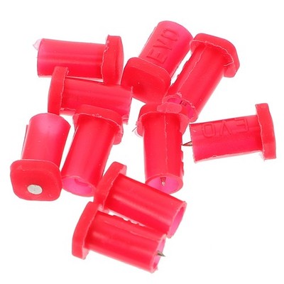 40Pcs Reusable Glue Bottle Needle Caps Red Salon Supplies Accessory