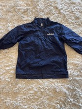 size XL oversize Adidas jacket for men, blue, windbreaker