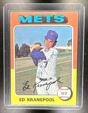 1975 Topps Ed Kranepool with In Person Auto