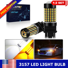 3157 Switchback LED Turn Signal Lights Anti Hyper Flash AMBER WHITE Dual Color