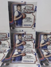 10 Box lot 2025-26 Topps Chrome Basketball Mega Box Sealed Cooper Flagg RC Year