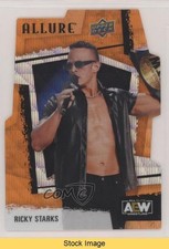 2022 Upper Deck Allure AEW Orange Slice Die-Cut Ricky Starks #59 READ 1f60